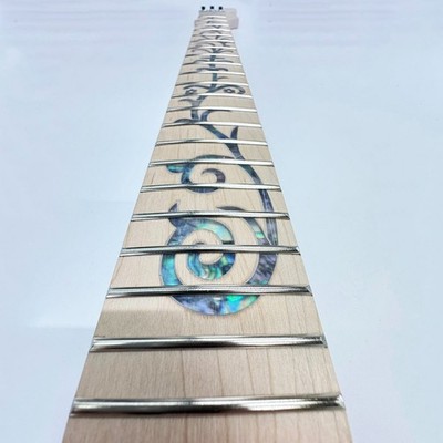 22 Frets 25.5 Inch Electric Guitar Neck, Maple Wood, Fretboard Pattern Inlay