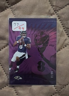 2024 Panini Illusions - Lamar Jackson #7 Trophy Collection Purple /99