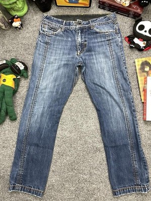 Armani Exchange Jeans Men Straight Leg Sz 33x30 Center Seam Y2K Denim Medium