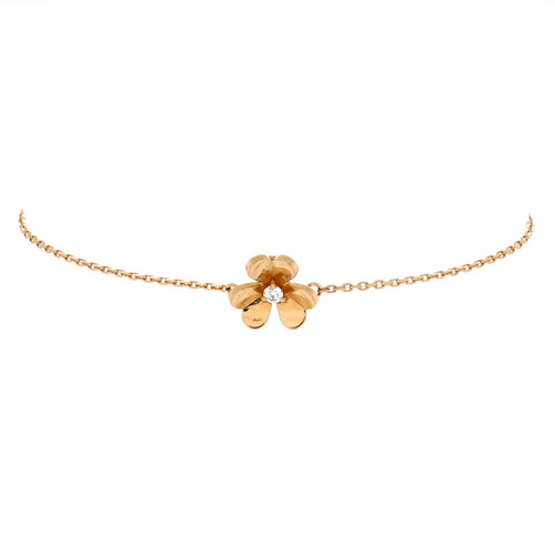Van Cleef & Arpels Frivole Bracelet 18K Yellow Gold with Diamond Mini