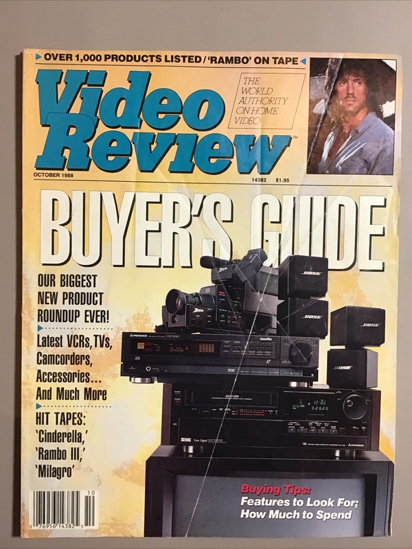 Video Review Magazine October 1988
