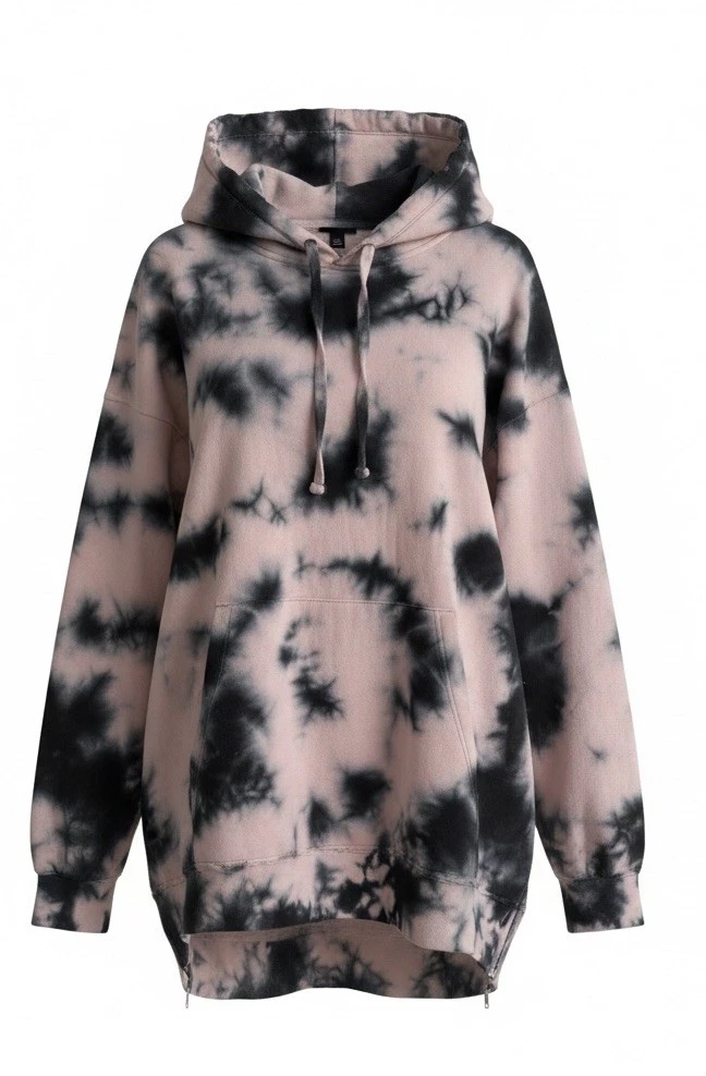 Thorn & Fable Skeleton Fairy Wings Tie-Dye Girls Zip-Up Hoodie Plus