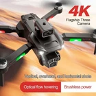 30cm S151 Drone 4K HD Three Camera WiFi RC Foldable Quadcopter Remote w/Battery