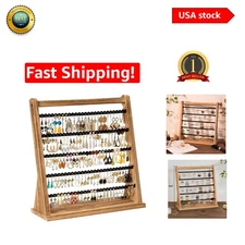 Stylish Rustic Earring Tree Stand - Holds 270 Earrings, Perfect for Any Occasion