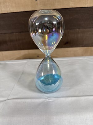 Sand Hour Glass With Blue Sand 6.5  Tall