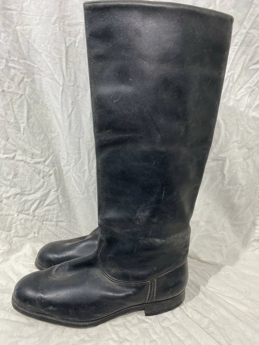 Russian leather boots cheap