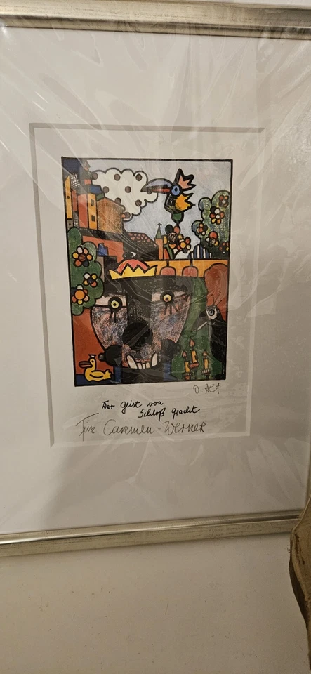 Einzelstück Von Otmar Alt Handsigniert  - Bild 3 von 4