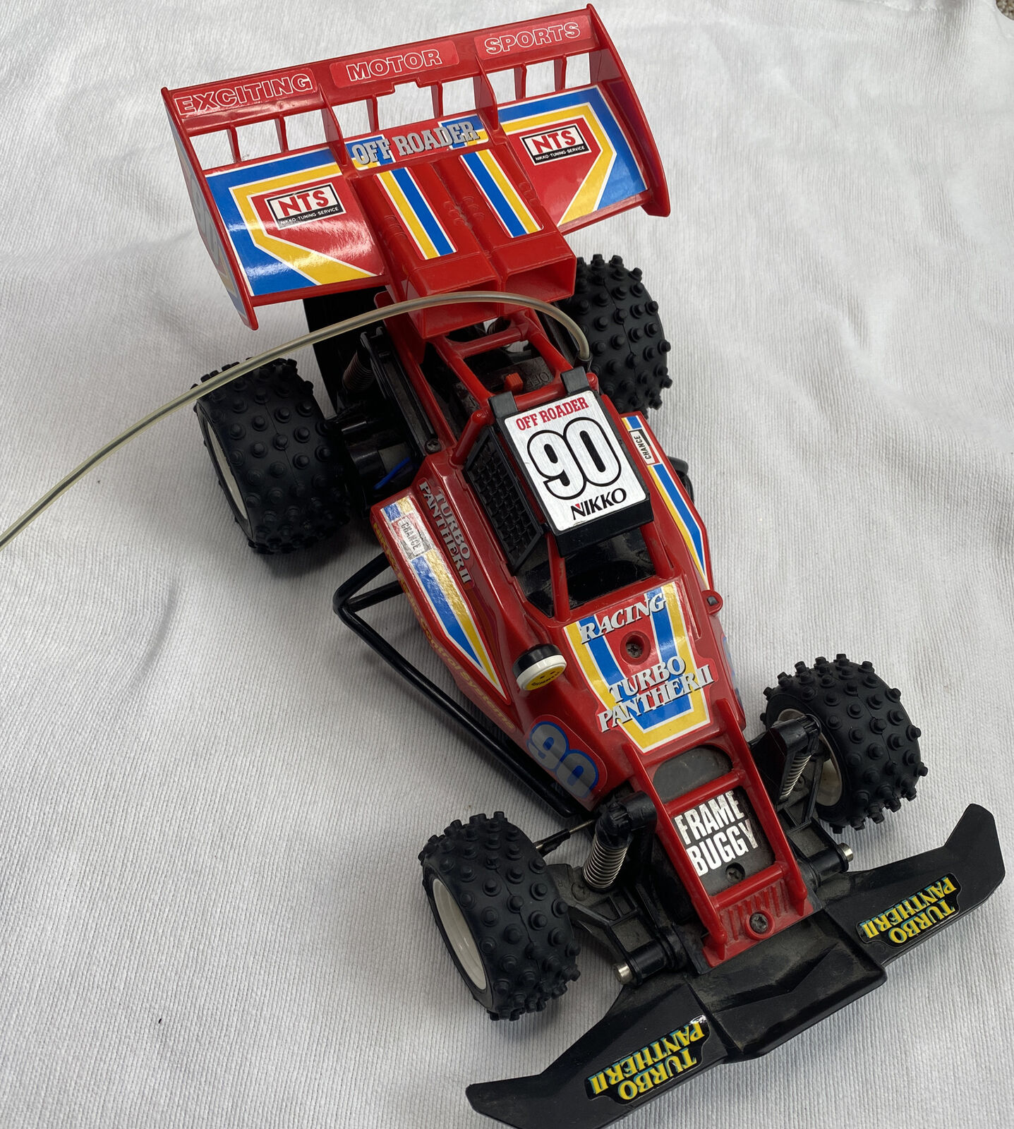 Vintage Nikko Turbo Panther II RC Car Frame Buggy -UNTESTED NO REMOTE-