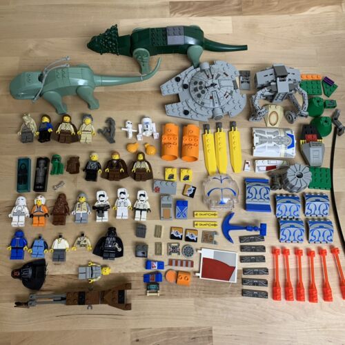 Lot of Vintage LEGO Star Wars Minifigures & Parts - Dewback Varactyl - over 1 lb
