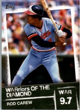 2020 Topps Warriors of the Diamond #WOD-47 Rod Carew Minnesota Twins HOF