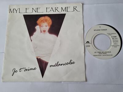7'' Single Mylene Farmer - Je t'aime melancolie Vinyl Germany