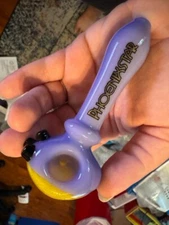 Pipe Phoenix Star Yellow and Purple Glitter 2 Toned Pipe