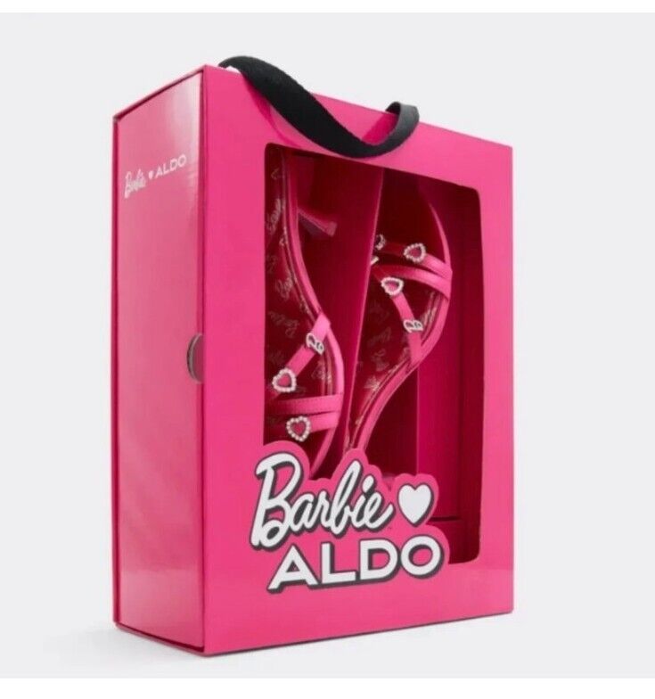 ALDO BARBIE MOVIE Heels 7 PINK FUSCHIA CRYSTAL MULE HEEL NEW ALDO BARBIE MOVIE Heels 7 PINK FUSCHIA CRYSTAL MULE HEEL NEW