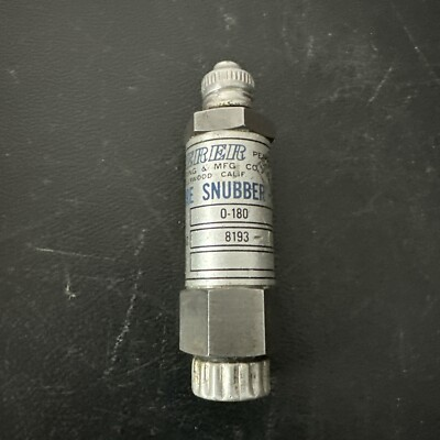 #ad Sterer Pressure Snubber. OP Press 0 180. MFGRS PT No 8193 untested $300.00