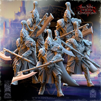 10x Silvermoor Elves Bear Guardians für Old World AOS Sigmar Hochelfen Löwen