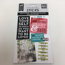 Me & My Big Ideas PPS-37 Pocket Pages Stickers 49 Stickers /Pkg-Love Yourself