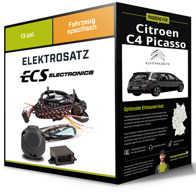 Elektrosatz 13-pol spezifisch für CITROEN C4 Picasso 01.2013-jetzt NEU inkl. EBA