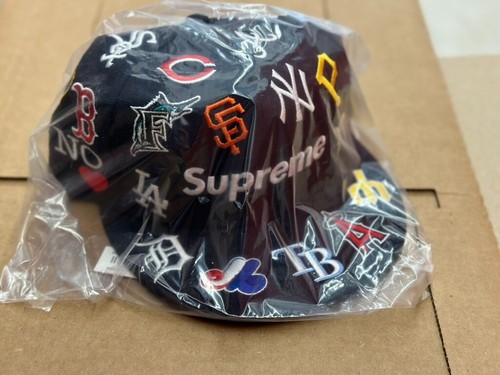 Supreme MLB New Era Hat Navy Size 7 1/2 *DEAD STOCK* *IN HAND* SS20