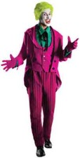 Joker 1966 Classic Batman TV Series Clown Villain Halloween Deluxe Adult Costume