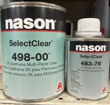 NAS0N SelectClear QUART Kit 498-00 activator 483-79 Urethane Multi Panel Clear