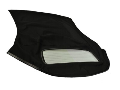 Fits: VW Cabrio 2001-02 Soft Top W/ Heated Glass window Black Haartz Canvas
