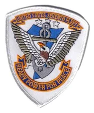 7th Fleet READY POWER FOR PEACE Patch – With Hook and Loop, 4.25", Navy