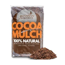 Garden Elements 100% Natural Cocoa Bean Shell Mulch for Gardens, Flower Beds,...