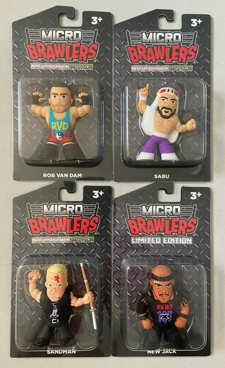 ECW Rob Van Dam Sabu Sandman New Jack Micro Brawlers Pro Wrestling