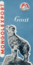 Mongolexport Prospekt Goat Cashmere Felle Wolle Mongolei um 1967