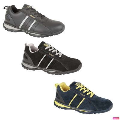 Herren Grafters Sicherheitsschuhe Turnschuhe Leicht Stahlkappe Arbeitsstiefel Pumps