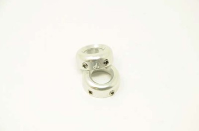 PAAR DIAMONDBACK SILBER ELOXIERTE LENKERSCHUTZENDEN PASSEND FÜR BMX MTB 22,2 mm