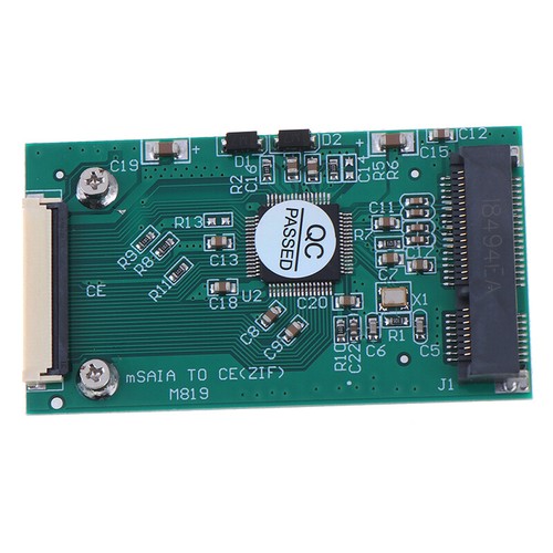 1.8" Mini mSATA PCI-E SSD to 40Pin ZIF Card CE Cable Adapter Converter JCZK - Photo 11/12