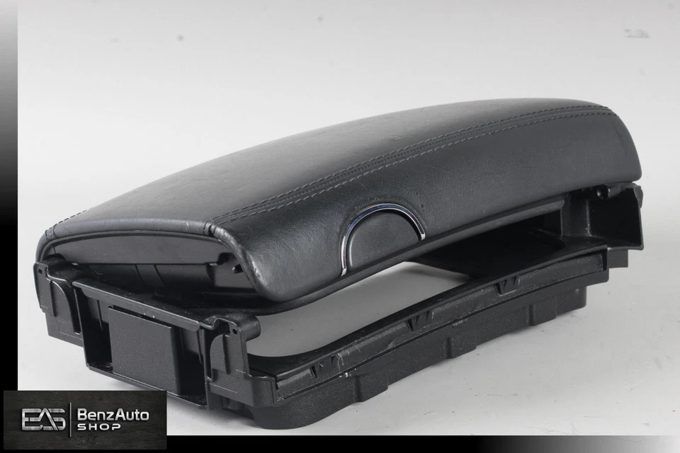 07-11 Mercedes W219 CLS63 AMG consola central reposabrazos reposabrazos tapa negro OEM Foto 2 de 4