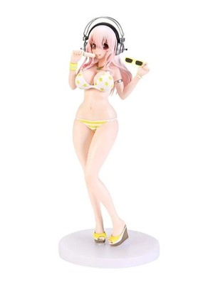 Super Sonico Summer Beach Lemon Macaron Color Ver. Figur TAITO