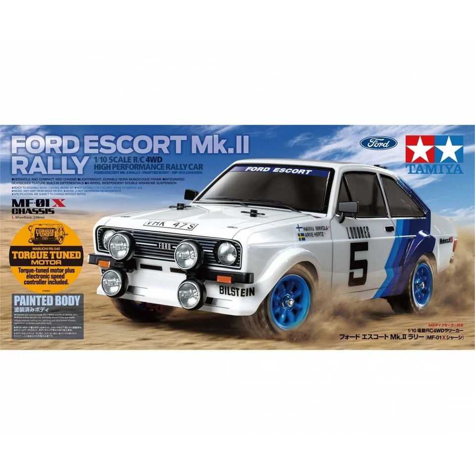 Tamiya 58687 1:10 RC Ford Escort MkII Ral.Lac. MF-01X 300058687 - Bild 2 von 4