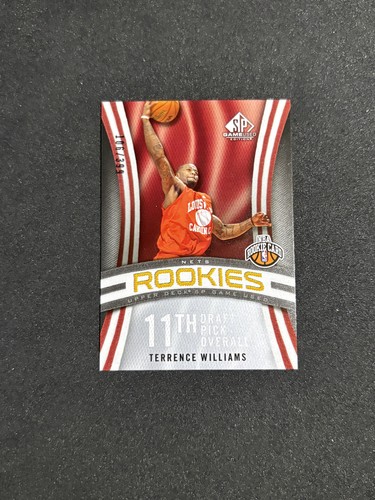 2009-10 SP Game Used Terrence Williams #/399 Rookie Card #135