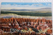 Utah UT Bryce Canyon National Park Point Silent City Postcard Old Vintage Card