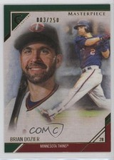 2017 Topps Gallery Masterpieces Green 3/250 Brian Dozier #MP-16 y0i