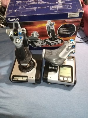 Saitek X52 Flight Control System HOTAS Joystick & Throttle - Original Box - PC