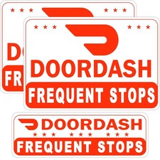 3 Pack Magnetic Car Doordash Delivery Driver Signs
