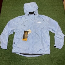 NEW Frabill F1 Rainsuit Jacket Fishing NWT Storm Gear Coastal Blue Mens Medium 