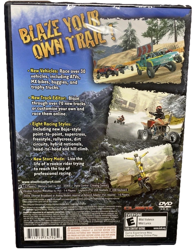 ATV Offroad Fury 4 Sony PlayStation 2 Greatest Hits PS2 2006 Sealed - Image 2 of 4