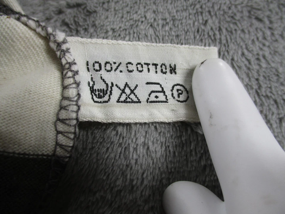 Vintage Ultra Pink Shirt Womens XL Black White Striped Crest Graphic 80s - Image 4 of 4