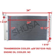 For 99-2013 Chevy Silverado1500 Gmc Sierra Tahoe Yukon Suburban 4-rows Radiator