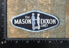 Vintage THE MASON AND DIXON LINES Trucking Company Advertising Logo Sew-On Patch