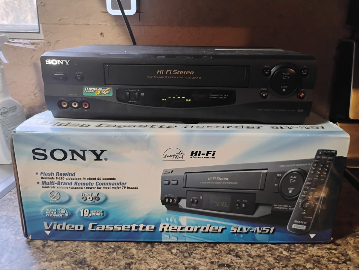 Sony SLV-N51 4-Head Hi-Fi Stereo VCR - Black for sale online | eBay