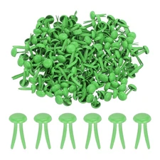 1000 PCS Paper Brass Fasteners Split Pins, Green, 4.5 x 8 mm