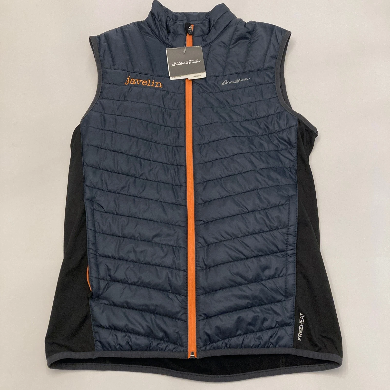 NEW Eddie Bauer Ignitelite Hybrid Vest Mens Storm Blue Zip Quilted Primaloft