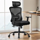 Ergonomic Office Chair Lumbar Support Adjustable Headrest Mesh Desk Chair 300lb