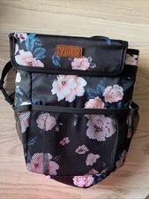 Car Trash Can Bin Back Seat Leak Water Proof Floral Hanging Bag Femuar 9.5 x 11